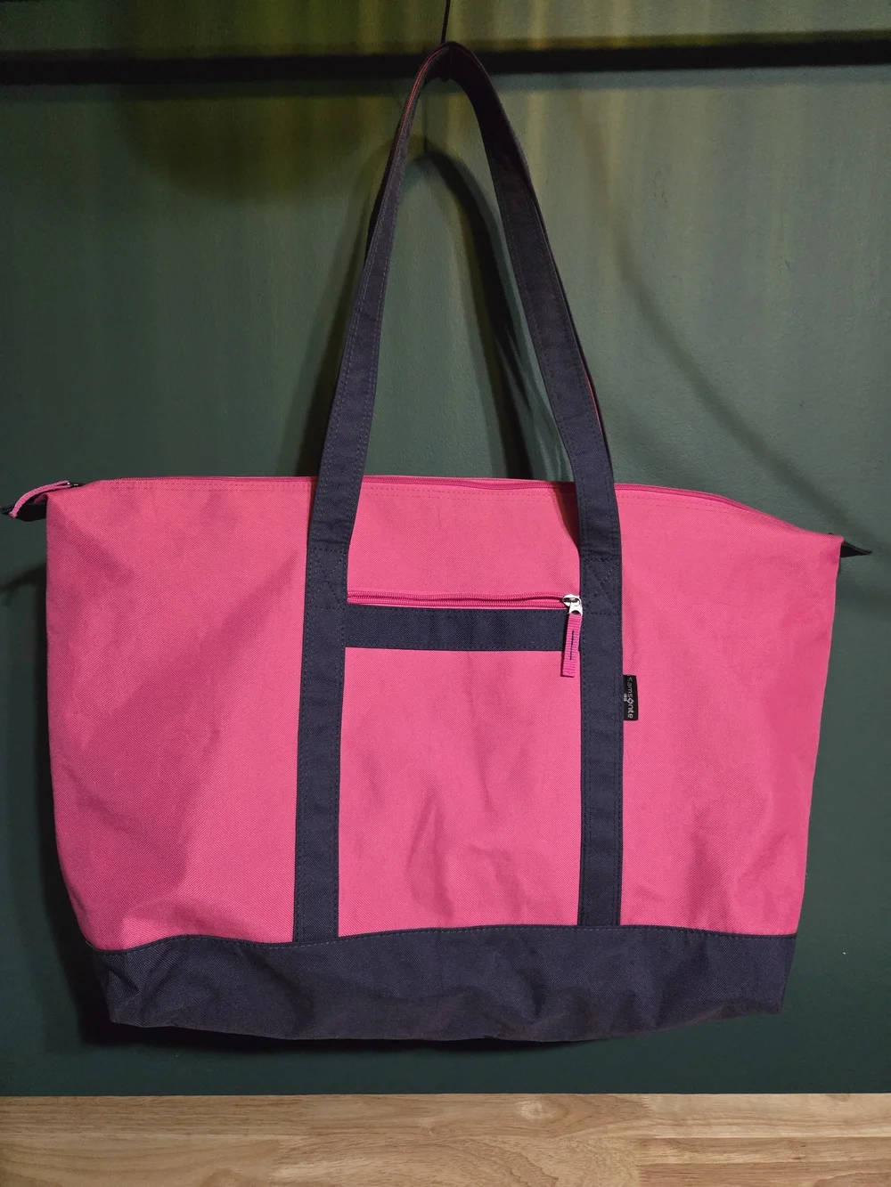 Samsonite Yacht Hot Pink And Navy Tote Bag